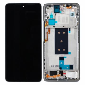 Original Écran Complet Vitre Tactile LCD avec Châssis Xiaomi POCO F4 GT 2022 Service Pack Argent