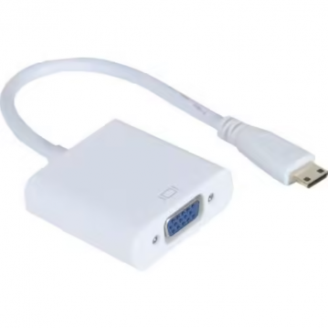 Adaptateur Mini HDMI vers VGA Blanc