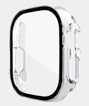 Coque+Film Protection d'écran en Verre trempé Pour iWatch Ultra 49mm 360 Degres