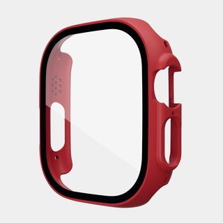 Coque+Film Protection d'écran en Verre trempé Pour iWatch Ultra 49mm 360 Degres