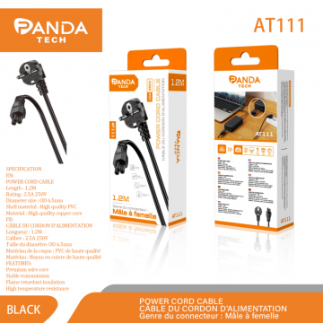 Panda-tech AT111 Câble d'alimentation 3Pin 1.2M 10A