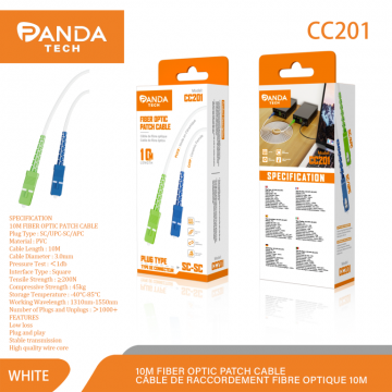 Pandatech CC201 Fibre Optique Patch Câble 10M