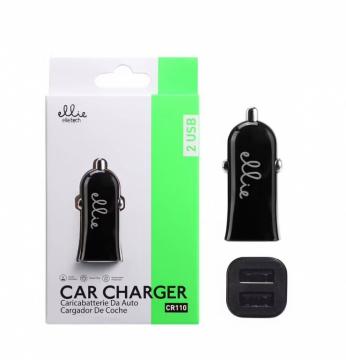 Ellietech CR110 Chargeur Voiture 2 USB