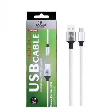 Ellietech CW103 Câble Type-C USB 2A 1M