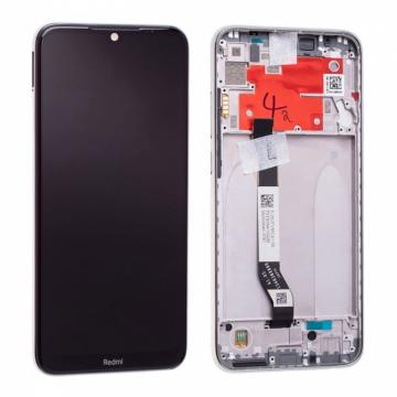 Original Écran Complet Vitre Tactile LCD avec chassis Xiaomi Redmi Note 8T Service Pack Blanc