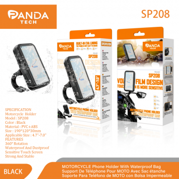 Pandatech SP208 Support Téléphone Vélo Moto Etanche