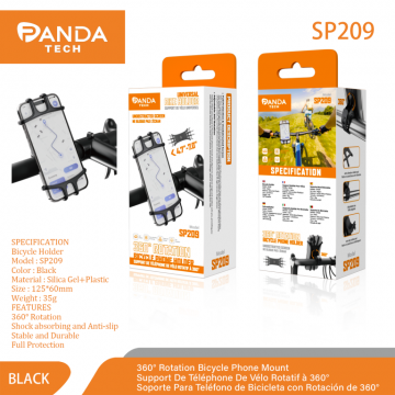 Pandatech SP209 Support Téléphone Vélo pour Guidons de Bicyclette