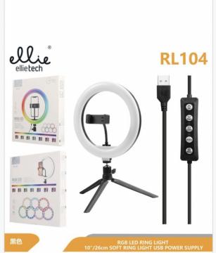 Ellietech RL104 Cerceau avec Lumière Colorée 26CM avec TRÉPIED