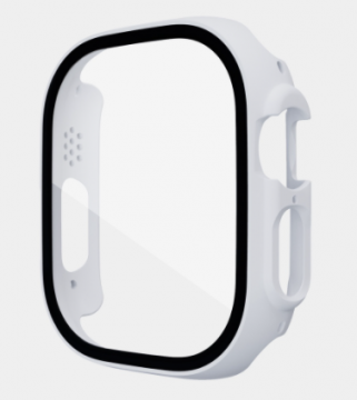 Coque+Film Protection d'écran en Verre trempé Pour iWatch Ultra 49mm 360 Degres