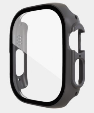 Coque+Film Protection d'écran en Verre trempé Pour iWatch Ultra 49mm 360 Degres