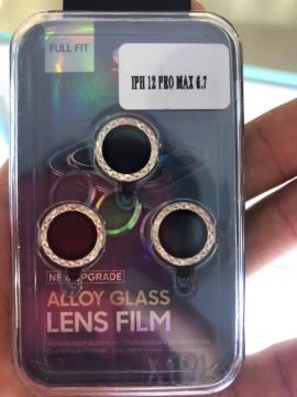 Film Caméra Verre Trempé 9H Anti-trace LOSANGE pour iPhone 12 Pro Max 6.7"