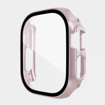 Coque+Film Protection d'écran en Verre trempé Pour iWatch Ultra 49mm 360 Degres